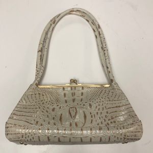 Hobo Gold and Cream croc purse